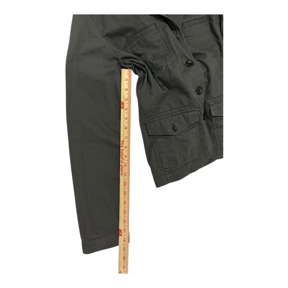 Eddie Bauer Women's Utility Jacket, Size 4, Charcoal Black Multi-Flap Pockets - Picture 12 of 16